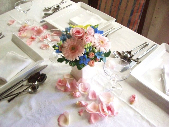 ゲストテーブルのお花